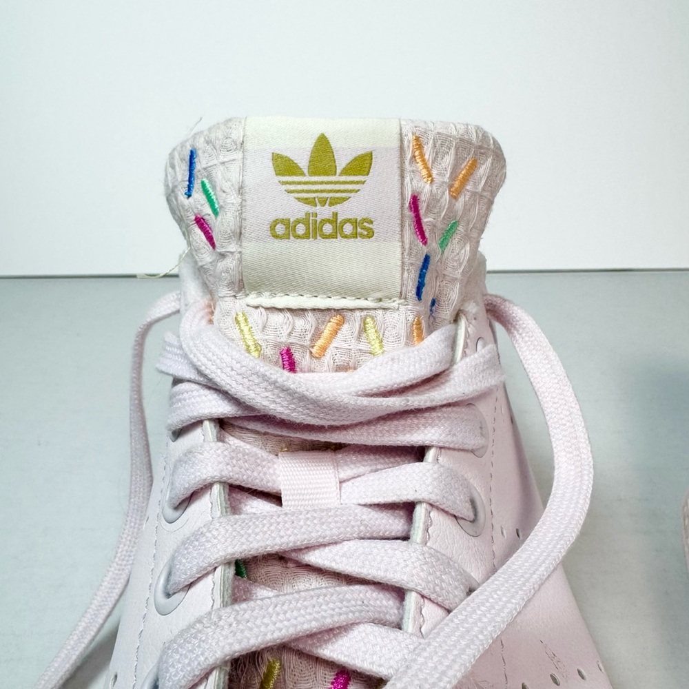RARE Adidas Stan Smith Special Edition Trainer Sneakers Pink Sz 8 - Picture 10 of 12